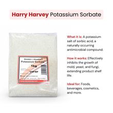 Load image into Gallery viewer, Harry Harvey Potassium Sorbate E202 | Food Grade | 24 x 100g, 1 Kg & 2 Kg