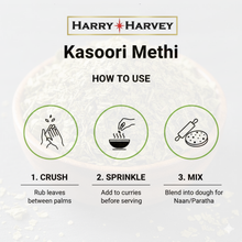 Load image into Gallery viewer, Harry Harvey Kasoori Methi - Dried Fenugreek Leaves - 500g