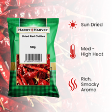 Load image into Gallery viewer, Harry Harvey Dried Long Red Chilli Whole - 50g