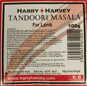 Harry Hrvey Meat Indian Spicy Meat Rub Marinade label