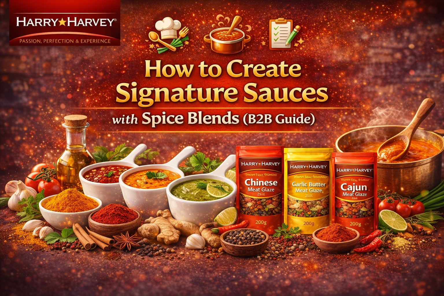 Create Signature Sauces with Spice Blends — B2B Guide - Harry Harvey