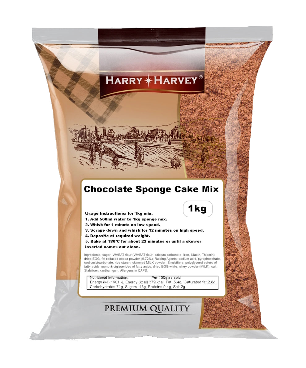 Harry Harvey Chocolate Sponge Cake Mix 1kg