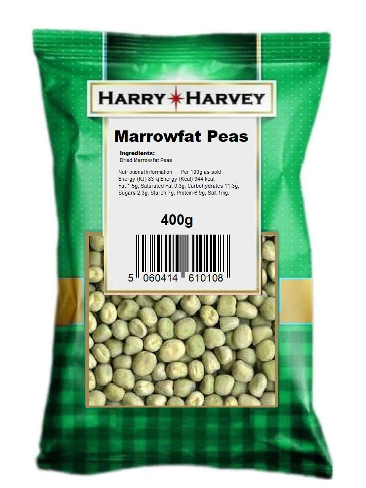Harry Harvey Dried Marrowfat Peas | 400g | Mushy Peas