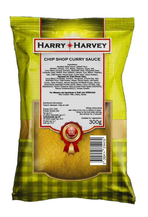 Harry Harvey 300g Chip Shop Curry Sauce Mix