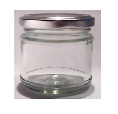 20 X 30ml small 1oz 28g MINI GLASS JARS SILVER LIDS