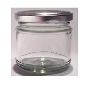 50 X 30ml small 1oz 28g Mini Glass Jam Jars with Silver Lids