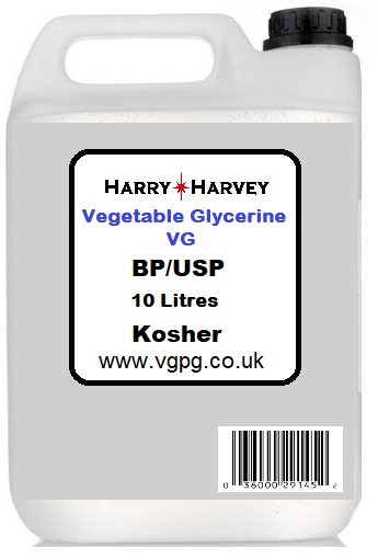 10 litre Vegetable Glycerine (VG) - Food Grade Glycerol E422 10L