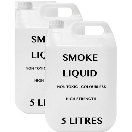 2 x 5 Litres - 10 Litres DJ Smoke Machine Fluid - High Strength - Colourless