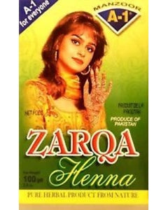 5 X 100g Packs Zarqa Henna