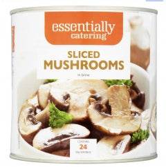 2.5kg Essentially Catering Sliced Mushrooms in Brine