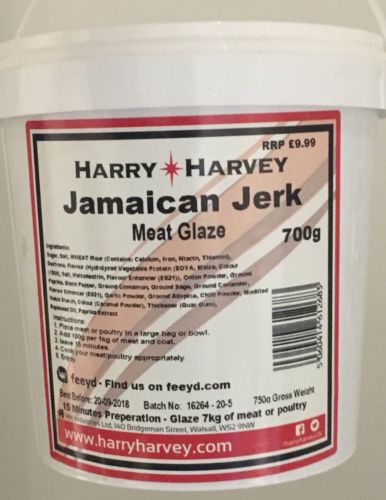 700g Jamaican Jerk Meat Glaze and Marinade - Harry Harvey