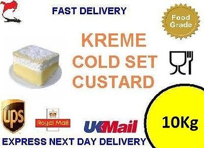 10Kg bulk Trade Bakers Cold Set Custard Powder - Cakes Egg Tarts Donuts Slices